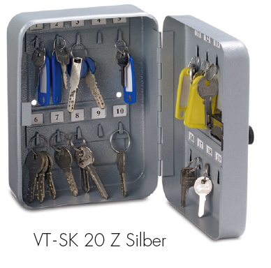 Schlüsselkasten Serie T-SK 20/46 Z silber