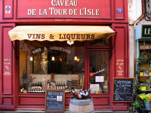 Geschäft "vins et liqueurs"